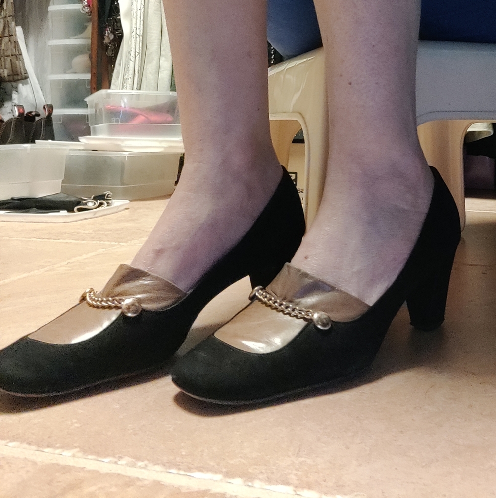 Retro classic pumps, Leather Sole - Picture 11 of 11